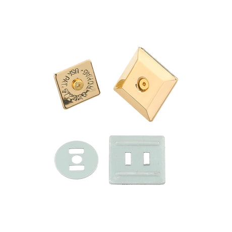 Ohio Travel Bag Fasteners 3/4" Gold, Magnetic Snap, Steel, #P-2443-GOLD P-2443-GOLD