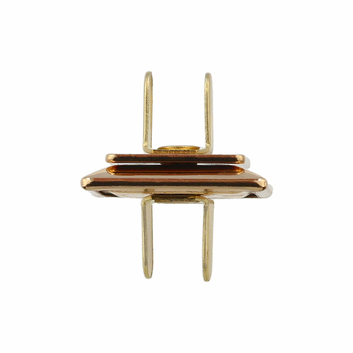 Ohio Travel Bag Fasteners 3/4" Gold, Magnetic Snap, Steel, #P-2443-GOLD P-2443-GOLD
