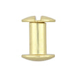 Ohio Travel Bag Fasteners 3/8" Brass, Chicago Screw, Solid Brass, #L-156-3-8SB L-156-3-8SB