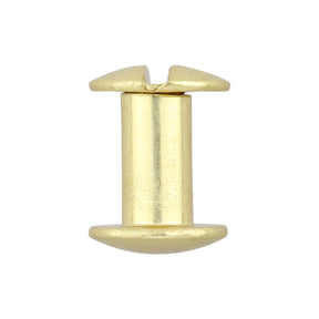 Ohio Travel Bag Fasteners 3/8" Brass, Chicago Screw, Solid Brass, #L-156-3-8SB L-156-3-8SB