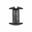 Ohio Travel Bag Fasteners 3/8" Glossy Black, Chicago Screw, Solid Brass, #L-156-3-8BLK L-156-3-8BLK