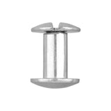 Ohio Travel Bag Fasteners 3/8" Nickel, Chicago Screw, Solid Brass, #L-156-3-8SBN L-156-3-8SBN
