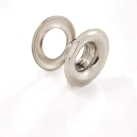 Ohio Travel Bag Fasteners #3 Nickel, Grommet with Washer, Solid Brass, #GROM-3-SBN GROM-3-SBN