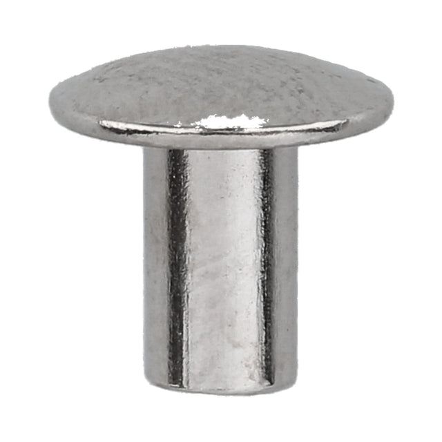 Ohio Travel Bag Fasteners 4/16" Nickel, Tubular Rivet, Steel - 24 pk, #252-4-16-NP 252-4-16-NP