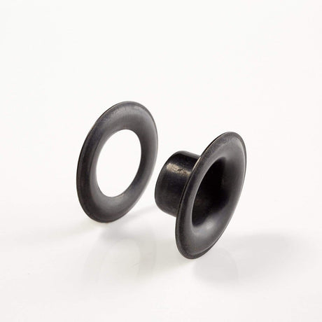 Ohio Travel Bag Fasteners #4 Black, Grommet with Washer, Solid Brass, #GROM-4-BLK GROM-4-BLK