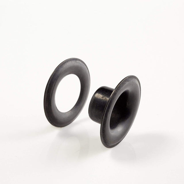 Ohio Travel Bag Fasteners #4 Black, Grommet with Washer, Solid Brass, #GROM-4-BLK GROM-4-BLK