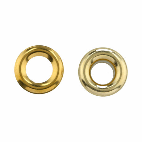 Ohio Travel Bag Fasteners #4 Brass, Grommet with Washer, Solid Brass, #GROM-4-SB GROM-4-SB