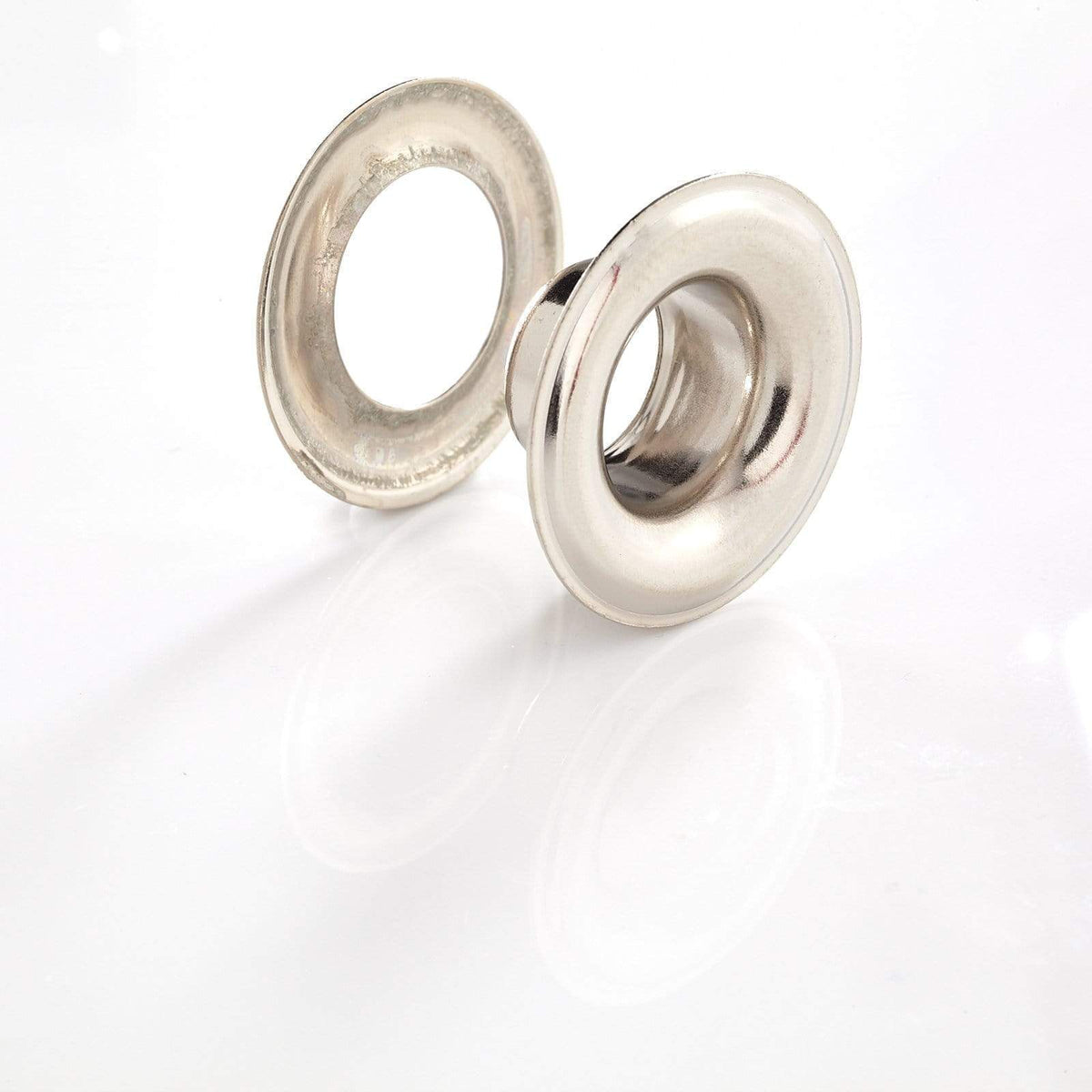 Ohio Travel Bag Fasteners #4 Nickel, Grommet with Washer, Solid Brass, #GROM-4-SBN GROM-4-SBN