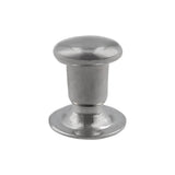 Ohio Travel Bag Fasteners 4mm Nickel, SIngle Cap Jiffy Rivets, Steel, #A-444-NP A-444-NP