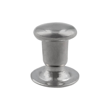 Ohio Travel Bag Fasteners 4mm Nickel, SIngle Cap Jiffy Rivets, Steel, #A-444-NP A-444-NP