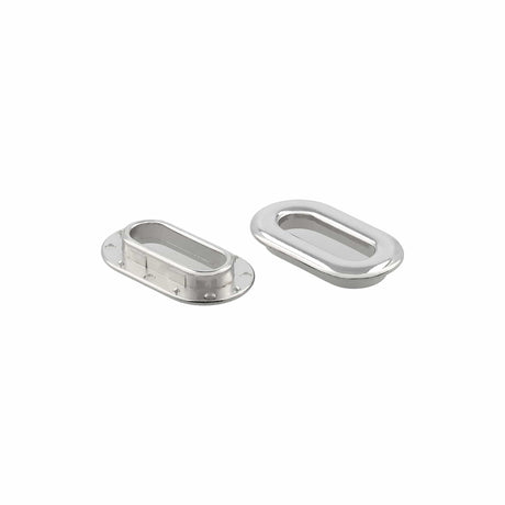 Ohio Travel Bag Fasteners 5/16" Nickel, Oblong Force Fit Eyelet, Zinc Alloy, #P-2633 P-2633