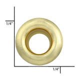 Ohio Travel Bag Fasteners 5/32" Brass, Eyelet, Steel - 12 pk, #A-344-SB A-344-SB