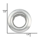 Ohio Travel Bag Fasteners 5/32" Nickle, Eyelet, Solid Brass - 12 pk, #A-344-SBN A-344-SBN