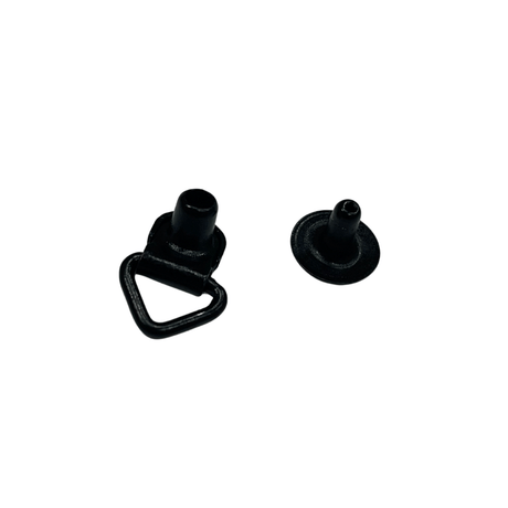 Ohio Travel Bag Fasteners 5/8" Black, Boot Hook Loop w/Eyelet, Steel, #XBH-1 XBH-1
