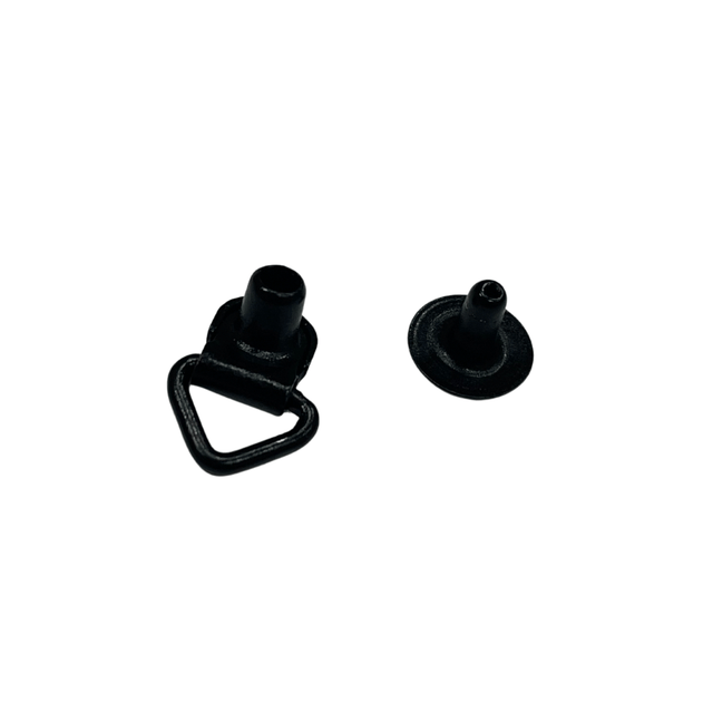 Ohio Travel Bag Fasteners 5/8" Black, Boot Hook Loop w/Eyelet, Steel, #XBH-1 XBH-1