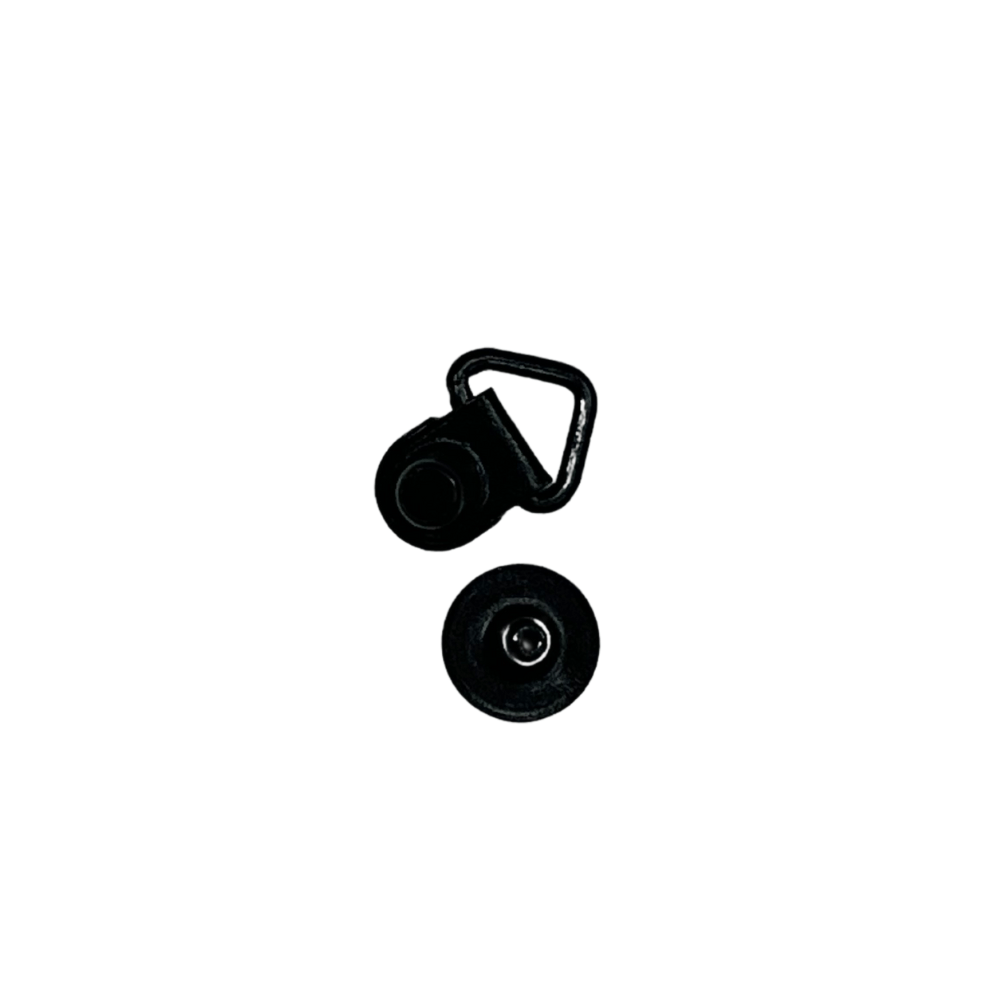 Ohio Travel Bag Fasteners 5/8" Black, Boot Hook Loop w/Eyelet, Steel, #XBH-1 XBH-1