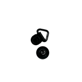 Ohio Travel Bag Fasteners 5/8" Black, Boot Hook Loop w/Eyelet, Steel, #XBH-1 XBH-1