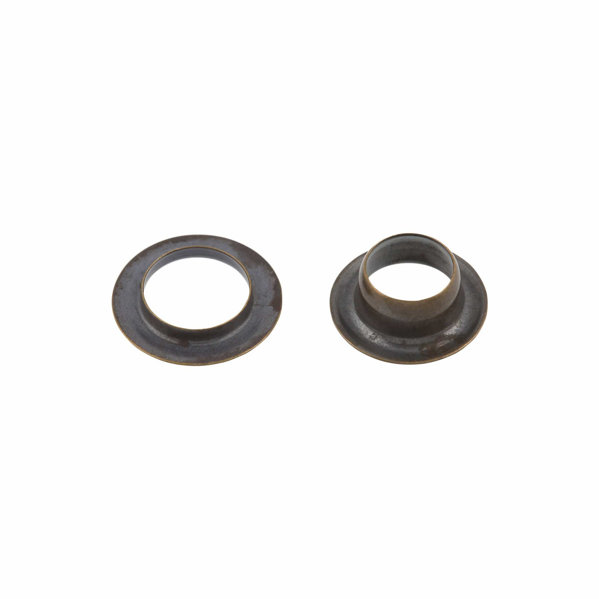 Ohio Travel Bag Fasteners 7/16" Antique Brass, Eyelet with Washer, Solid Brass - 12 pk, #A-417 A-417