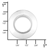 Ohio Travel Bag Fasteners 7/16" Nickel,  Screw Together Eyelet, Solid Brass, #P-1387-SBN P-1387-SBN