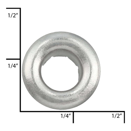 Ohio Travel Bag Fasteners 7/32" Nickel, Eyelet, Solid Brass - 12 pk, #A-348-SBN A-348-SBN