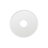 Ohio Travel Bag Fasteners 9/16" Clear, Washer, Plastic - 12 pk, #L-3036 L-3036