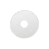 Ohio Travel Bag Fasteners 9/16" Clear, Washer, Plastic - 12 pk, #L-3036 L-3036
