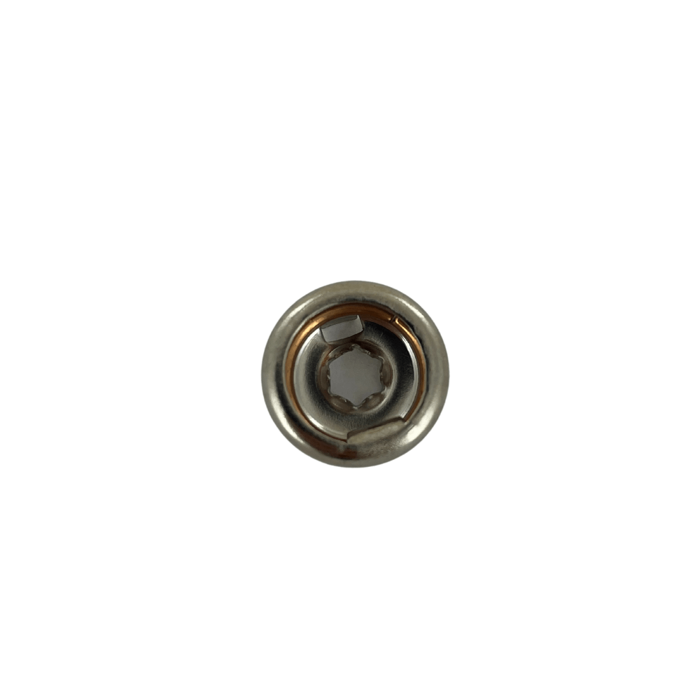 Ohio Travel Bag Fasteners 9/16" Nickel, Lift the Spot Socket, Solid Brass, #19201 19201