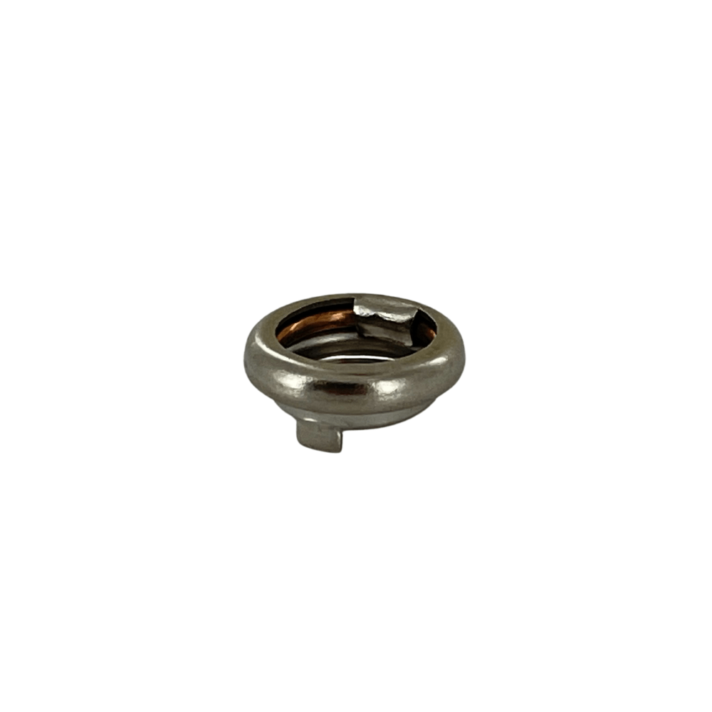 Ohio Travel Bag Fasteners 9/16" Nickel, Lift the Spot Socket, Solid Brass, #19201 19201