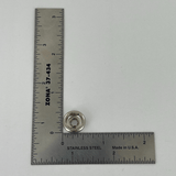 Ohio Travel Bag Fasteners 9/16" Nickel, Lift the Spot Socket, Solid Brass, #19201 19201