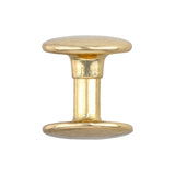 Ohio Travel Bag Fasteners 9mm Gold, Double Cap Jiffy Rivets, Steel, #A-311-GOLD A-311-GOLD