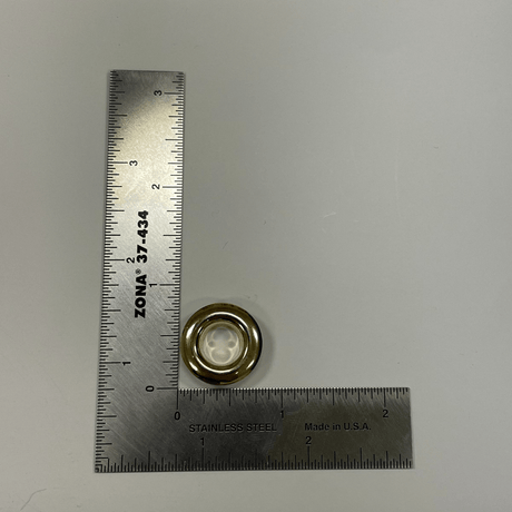Ohio Travel Bag Fasteners Eyelet With Washer Solid Brass Gold, #P-2918-GOLD P-2918-GOLD