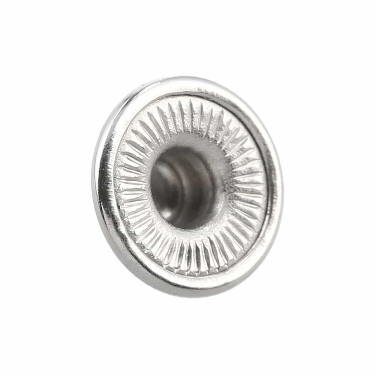 Ohio Travel Bag Fasteners Ligne 2 Nickel, 1/4"Parallel Spring Snap Stud, Solid Brass, #2374-SBN 2374-SBN