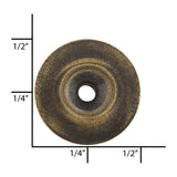 Ohio Travel Bag Fasteners Ligne 20 Antique Brass, Dot Baby Durable Post, Solid Brass, #12404-ANTB 12404-ANTB