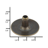 Ohio Travel Bag Fasteners Ligne 20 Antique Brass, Dot Baby Durable Post, Solid Brass, #12404-ANTB 12404-ANTB