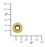 Ohio Travel Bag Fasteners Ligne 20 Brass, Dot Baby Durable Stud, Solid Brass, #12303-SB 12303-SB