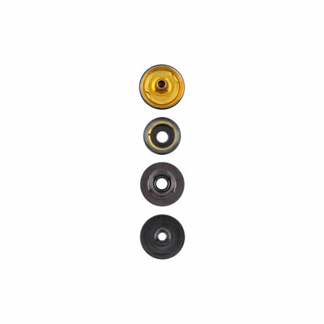 Ohio Travel Bag Fasteners Ligne 20 Snap Set Solid Brass Black(Pack of 10 Sets Complete), #WF-022 WF-022