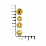 Ohio Travel Bag Fasteners Ligne 20 Snap Set Solid Brass(Pack of 10 Sets Complete), #WF-045 WF-045