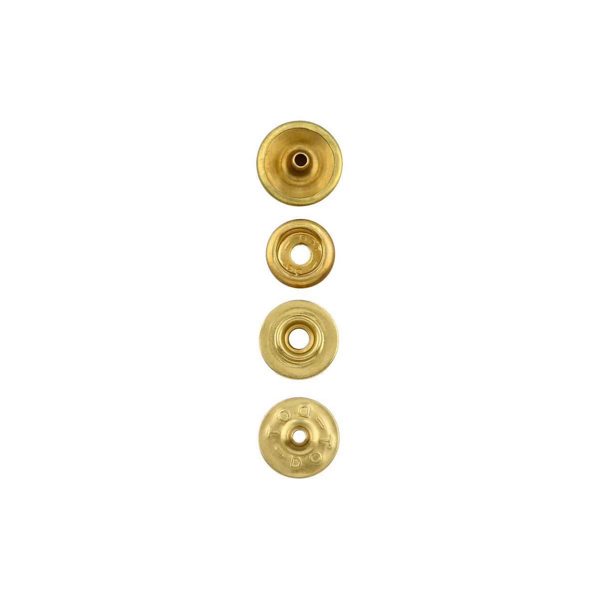 Ohio Travel Bag Fasteners Ligne 20 Snap Set Solid Brass(Pack of 10 Sets Complete), #WF-045 WF-045