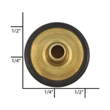 Ohio Travel Bag Fasteners Ligne 24 Antique Brass, Dot Durable Long Cap, Solid Brass, #10127-ANTB 10127-ANTB