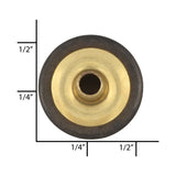 Ohio Travel Bag Fasteners Ligne 24  Antique Brass, Regular Durable Cap, Solid Brass, #10128-ANTB 10128-ANTB