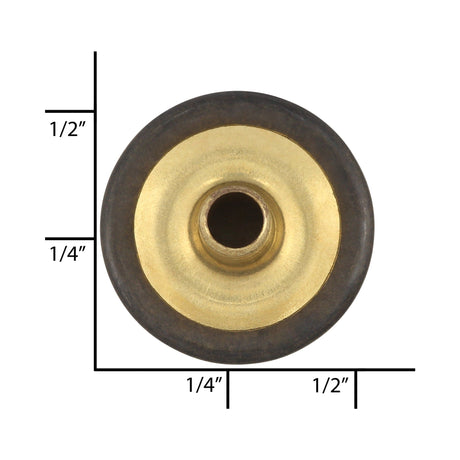 Ohio Travel Bag Fasteners Ligne 24  Antique Brass, Regular Durable Cap, Solid Brass, #10128-ANTB 10128-ANTB
