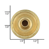 Ohio Travel Bag Fasteners Ligne 24 Brass, Regular Durable Cap, Solid Brass, #10128-SB 10128-SB