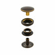 Ohio Travel Bag Fasteners Ligne 24 Snap Set Solid Brass Antique(Pack of 10 Sets Complete), #WF-036-ANTB WF-036-ANTB