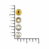 Ohio Travel Bag Fasteners Ligne 24 Snap Set Solid Brass Nickel (Pack of 10 Sets Complete), #WF-036-SBN WF-036-SBN