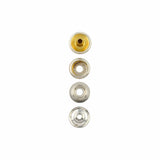 Ohio Travel Bag Fasteners Ligne 24 Snap Set Solid Brass Nickel (Pack of 10 Sets Complete), #WF-036-SBN WF-036-SBN
