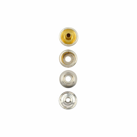 Ohio Travel Bag Fasteners Ligne 24 Snap Set Solid Brass Nickel (Pack of 10 Sets Complete), #WF-036-SBN WF-036-SBN
