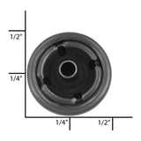 Ohio Travel Bag Fasteners Ligne 4  1/2" Black, Prym Cap, Solid Brass, #4370-BLK 4370-BLK