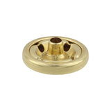 Ohio Travel Bag Fasteners Ligne 4 1/2" Brass, Cap, Solid Brass, #4370-SB 4370-SB