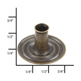 Ohio Travel Bag Fasteners Ligne 4 Antique Brass, Post, Solid Brass, #4375-ANTB 4375-ANTB