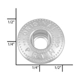 Ohio Travel Bag Fasteners Ligne 4 Nickel, Prym Socket, Solid Brass, #4373-SBN 4373-SBN